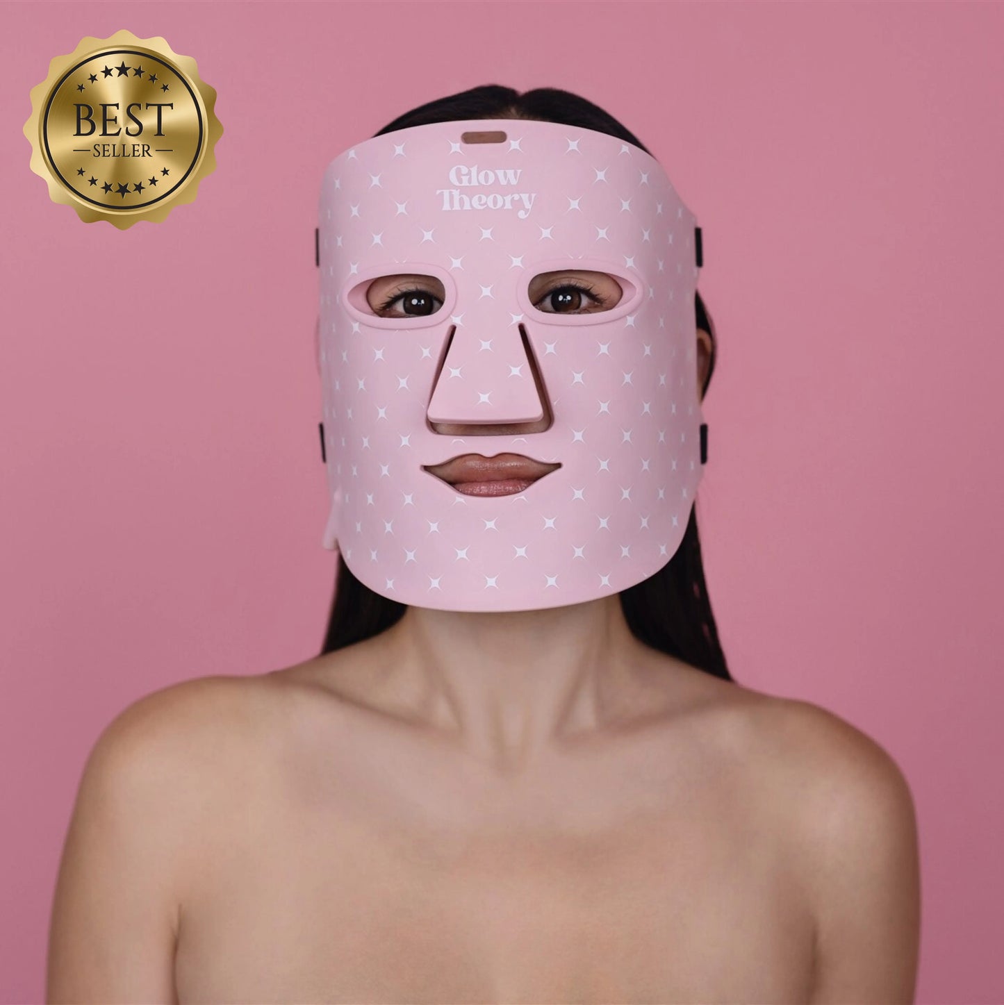 New Zealand’s Best LED Light Face Mask., Glow LED Mask Pro. Best Seller At-Home Red Light Therapy Mask front shot