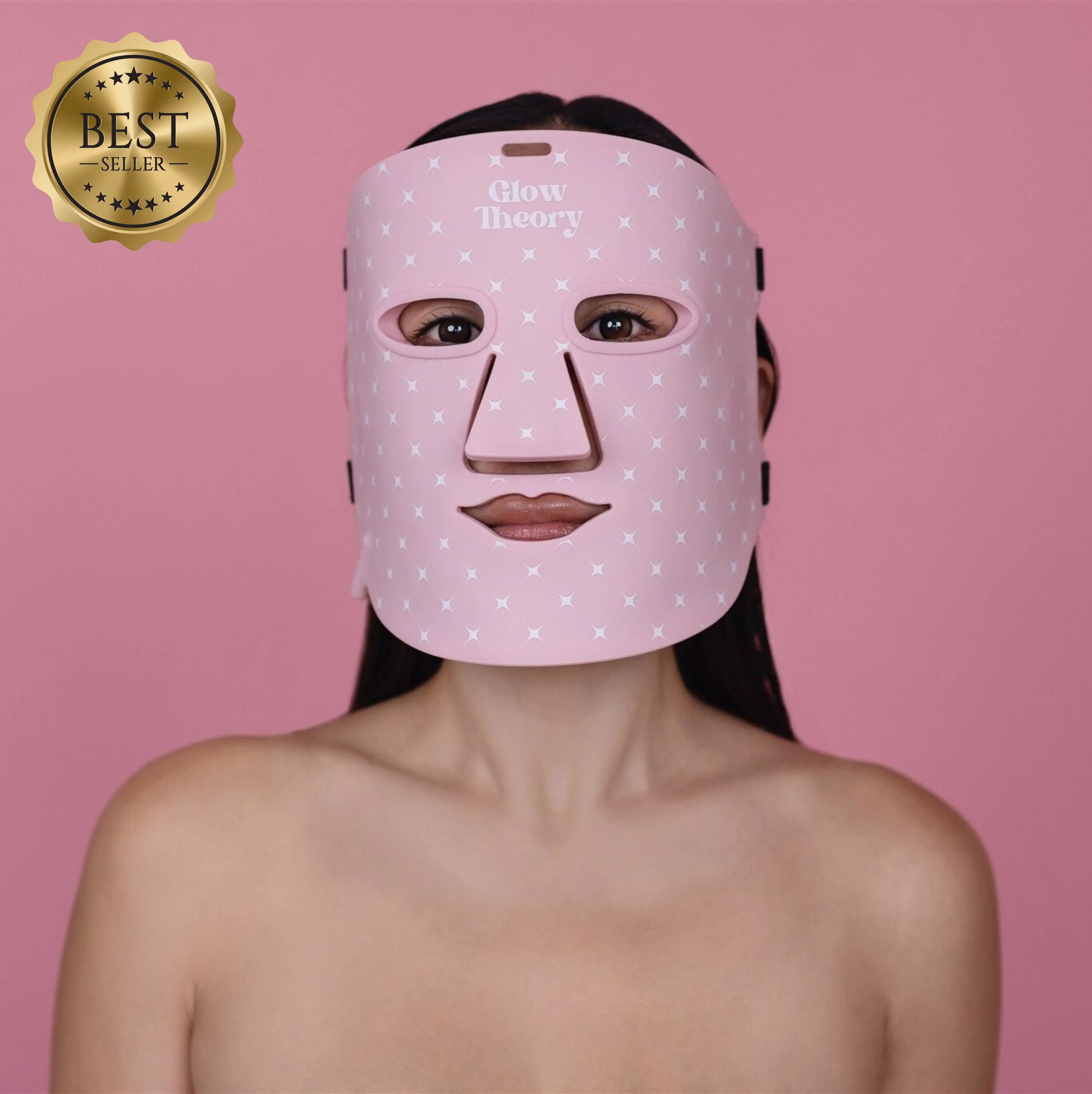 New Zealand’s Best LED Light Face Mask., Glow LED Mask Pro. Best Seller At-Home Red Light Therapy Mask front shot